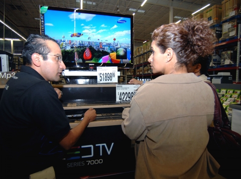 멕시코 SAM'S Club 산타페 지점 삼성 LED TV