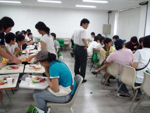 동명대 정보보호캠프 다과장면2