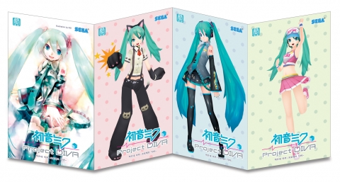 PSP® (PlayStation®Portable)로 2009년 7월 3일 발매되는 “하츠네 미쿠 -Project DIVA-” 초회 한정 포스트 카드