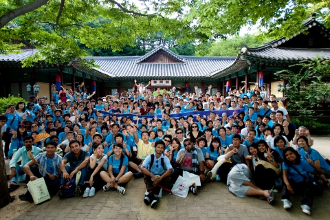 ‘2009 미래를 여는 아시아 청소년 캠프’참가  아시아 청소년들