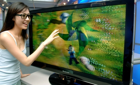 LG전자가 국내 최초로 7월말 본격 출시한 ‘3차원 LCD TV(모델명:47LH50)’ -사진출처:LG전자