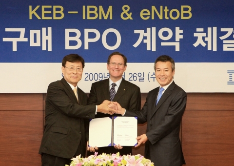 외환은행, 전사적 구매업무 BPO계약 체결