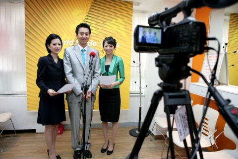 스피치 교육중인 봄온의 아나운서 지망생