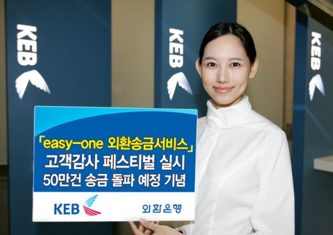 외환은행, ‘easy-one 외화송금서비스’ 고객감사 페스티벌 실시