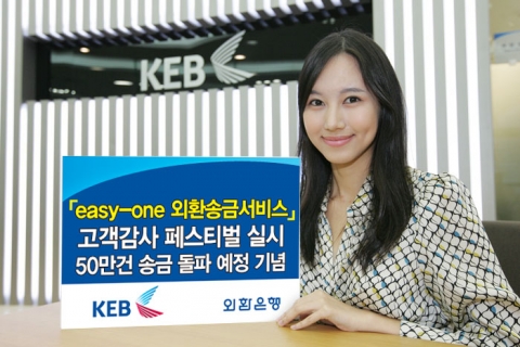 외환은행, ‘easy-one 외화송금서비스’ 고객감사 페스티벌 실시