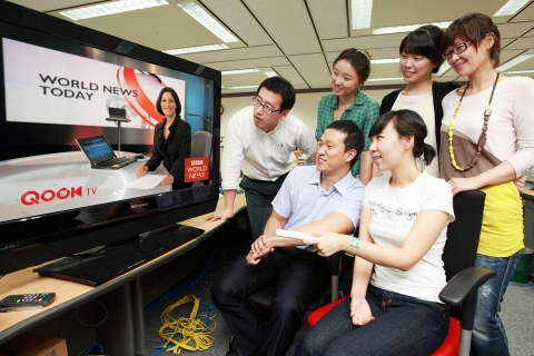 QOOK TV, BBC월드뉴스 채널 제공