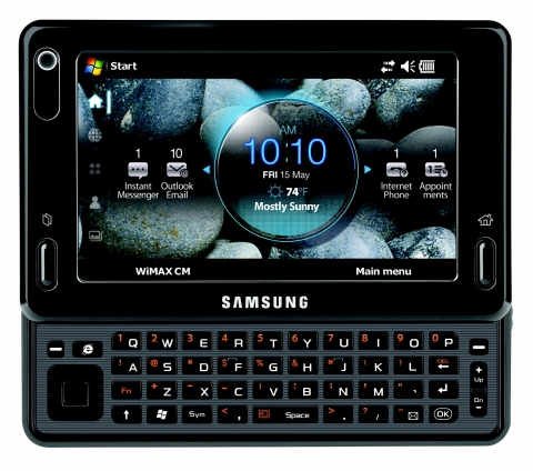 북미 최대 와이맥스 전시회 '4G 월드 2009'에서 최고 제품상을 수상한 삼성전자의 와이맥스 기반 MID(Mobile Internet Device) '