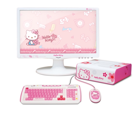 모뉴엘 MiNEW A10 HelloKitty Skin Case + 모니터 + 키보드/마우스 완제품