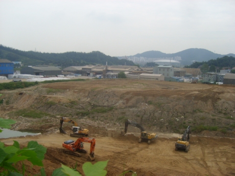 KG케미칼이 보유한 공장부지(부천시 소사구 옥길동 21만7639㎡) 중 일부. 을매가 직접 현장 탐방해 사진 촬영함