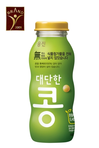 웅진식품 ‘대단한 콩’올해의 브랜드대상 수상