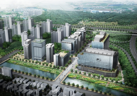 강동구 첨단업무단지 조감도