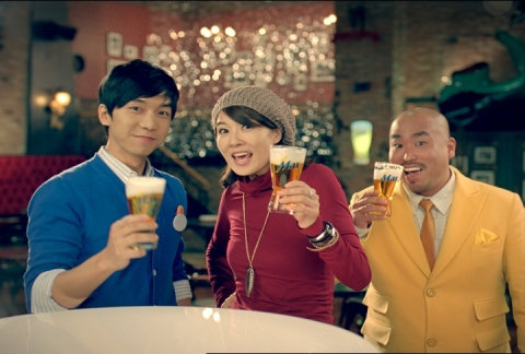 이승기·김선아·길, 하이트맥주 맥스(Max) TV 광고촬영 진행