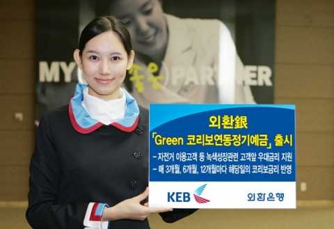 외환은행, ‘Green 코리보연동정기예금’ 출시