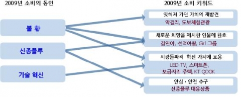 2009년 10大히트상품으로 본 소비트렌드