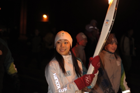 삼성전자가 19일 저녁(현지시간) 캐나다 토론토 인근 해밀턴市에서 삼성 애니콜 모델이자 하우젠 에어컨 모델인 피겨 선수 &#038;#039;김연아&#038;#03