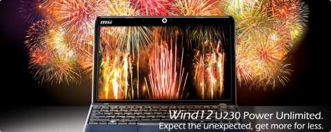 엔씨디지텍, MSI WIND U230 Congo MV40 메모리 업그레이드 이벤트 실시