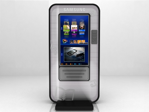 인터랙티브 자판기(uVending Machine)용 터치 방식의 대형 정보표시 LCD 모니터
