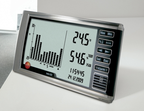 testo 622/623 시리즈는 박물관, 병원, 연구실 등 온습도 관리를 필요로하는 건물에서 이상적으로 사용할 수 있다.