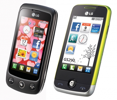 좌측-쿠키 플러스(LG GS500), 우측-쿠키 프레시(LG GS290)