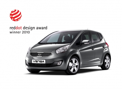 Kia Venga wins red dot design award