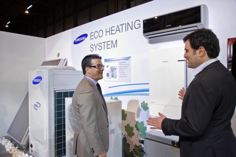 작년 스페인 마드리드에서 열린 공조기기 전시회 클리마티싸시온의 삼성전자 부스 모습