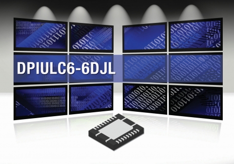 ST마이크로의 디스플레이포트 전용 ESD 보호 IC인 DPIULC6-6DJL