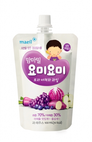 매일유업, ‘맘마밀 요미요미 보라 야채와 과일’ 출시