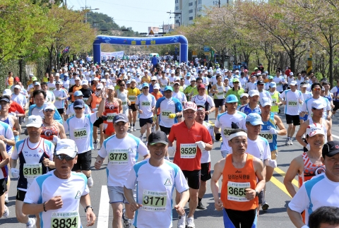‘제 11회 울산·현대 산악마라톤 대회’경기 모습