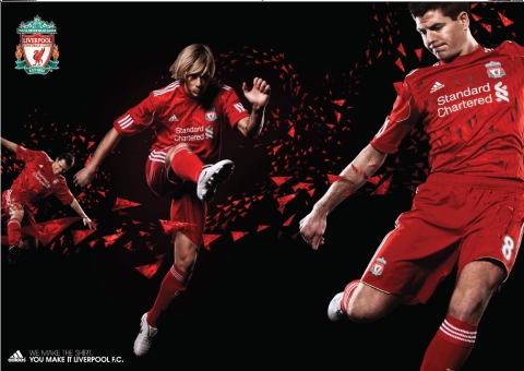 스탠다드차타드 후원 리버풀 FC 유니폼