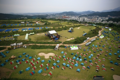 서울캠핑페스티벌 항공사진