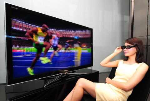 삼성전자, 3D TV 삼각편대로 3D TV 시장 맹공