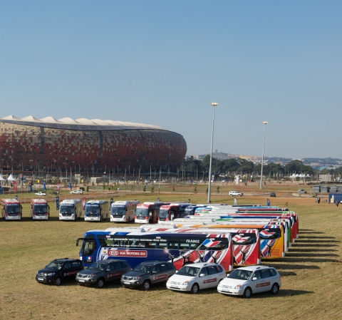 Kia World Cup vehicle handover