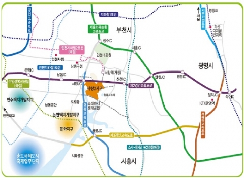 서창지구 교통망