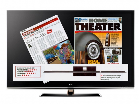 LG전자 인피니아 풀 LED LCD TV(47LE8500)가 미국의 권위 있는 IT전문 리뷰 매체인 홈시어터 매거진(Home Theater Magazine) 최신호에서 ‘제대로 된