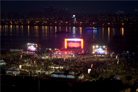 SK텔레콤, 아르헨티나戰 거리응원 진행