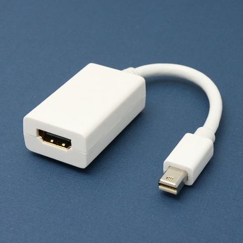 애플 매킨토시 노트북과 데스크탑의 미니디스플레이 포트 신호를 DVI,HDMI신호로 출력할 수 있다.