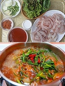 즉석회와 매운탕