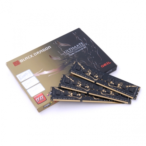 게일(GEIL)사의 고사양 고성능 PC메모리 블랙 드래곤(BLACK DRAGON) DDR3 제품