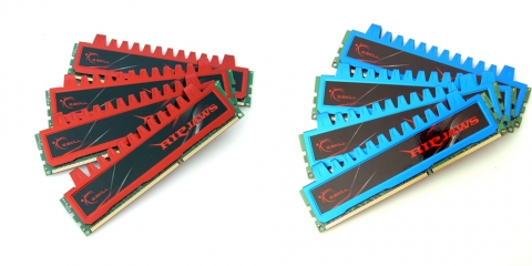 지스킬(G.SKILL)의 고성능 게이밍 메모리 DDR3 PC3-12800 CL9 8GB(2Gx4) RL 과 DDR3 PC3-12800 CL7 8GB(2Gx4) RM RIPJAWS 