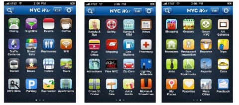 뉴욕 시 Big Apps 경진대회의 수상 애플리케이션 자료: 뉴욕 시 BigApps 홈페이지 &lt;http://www.nycbigapps.com&gt;