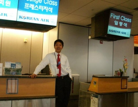 백승덕씨의 인턴쉽 근무모습