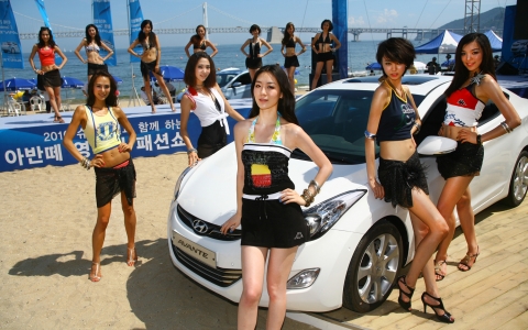 7일(토) 부산 광안리 ‘아반떼 영 비치’에서 열린 2010슈퍼모델 비치웨어 패션쇼