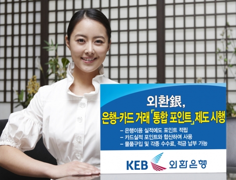 외환은행, 은행-카드 거래 ‘통합 포인트 제도’ 시행