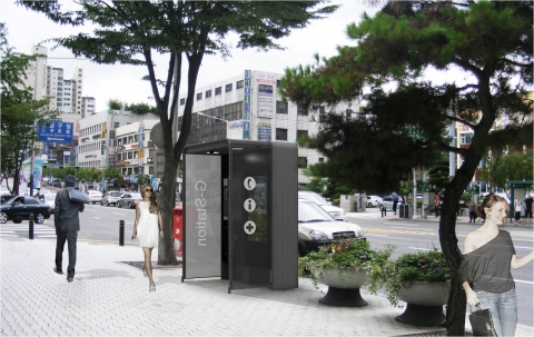 개선안 강남구청 앞 설치이미지