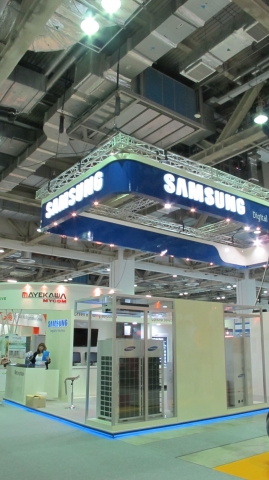 HVAC 2010 Singapore에 참가한 삼성전자 부스