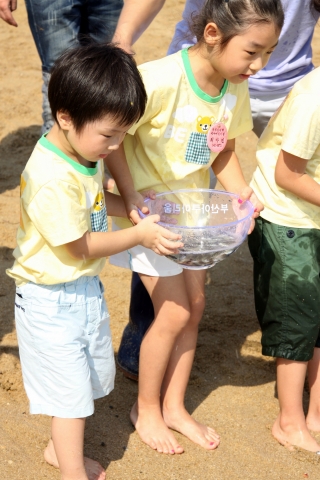 부산아쿠아리움, 9일 해운대 해수욕장서 부산시민과 함께하는 치어방류 진행