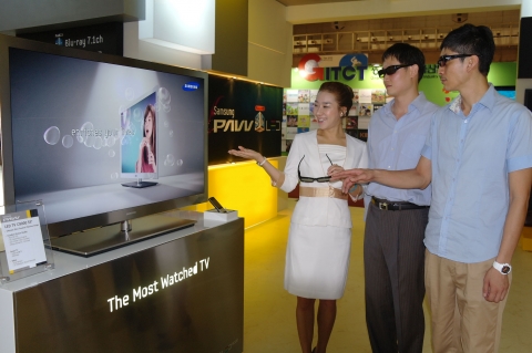 삼성 3D TV, ‘국제문화창의산업전’서 인기