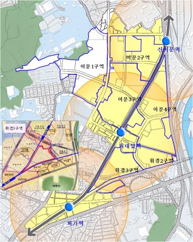 서울시 이문․휘경재정비촉진지구 내 휘경3구역 역세권 장기전세주택 공급 위치