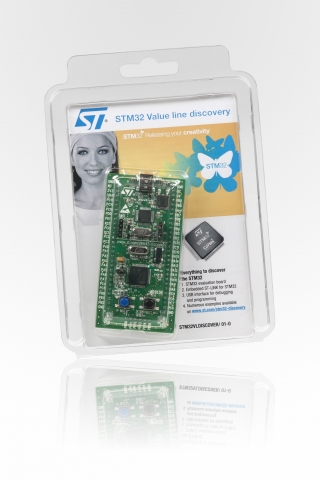 ST마이크로일렉트로닉스 STM32 디스커버리 키트, 32비트 MCU를 위한 저가형 툴의 새로운 산업 표준 제시