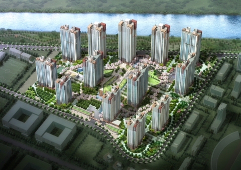 송도캐슬&해모로조감도